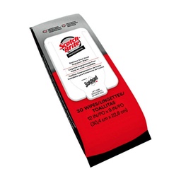 3M Scotch Brite  Profesional / Scotchgard Toallas Desengrasante de cocina  Med.30.4cm x 22.8cm Paquete Con 30 Pz 75040056345